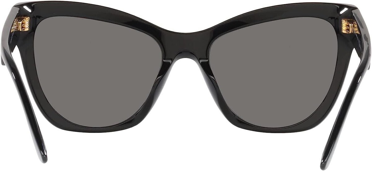 Versace 4417 GB1/81 56 Black Grey Polarized Sunglasses VE4417U Versace Cat Eye Sunglasses VE4417U GB1-81 Black 56mm  main image 3