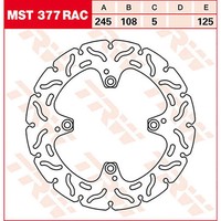 TRW Bremsscheibe (FüR: Ducati Hypermotard 1100 B1 08-09 Hinten )