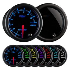 Glowshift Tinted 7 Color 10000 Rpm Tachometer Tach Gauge - For 1-10 Cylinder Ga