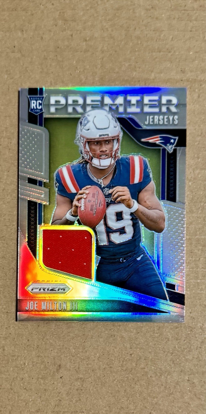 2024 Panini Prizm - Premier Jerseys Joe Milton III #PJ-JMN (MEM, RC)