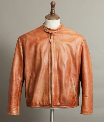 Vintage Schott Leather Cafe Racer Jacket Made in USA - Model AT877