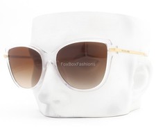 Michael Kors Sorrento Sunglasses Crystal Clear Gold MK 2130U 300513 with Case