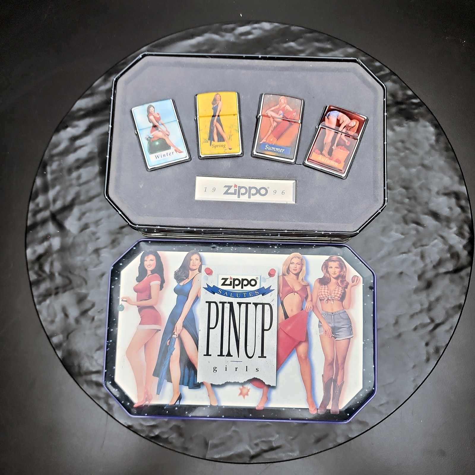 Set Hp Chrome Vintage Tin