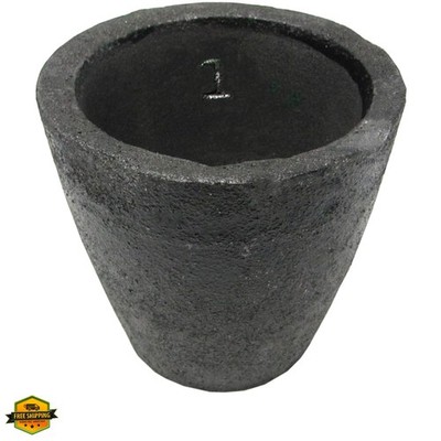 Clay Graphite Crucibles  Black Foundry Cup Furnace Torch Melting Casting Refi...
