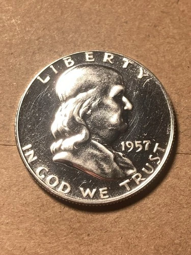 1957 Franklin Half Dollar - Proof - As Shown! (#1828)