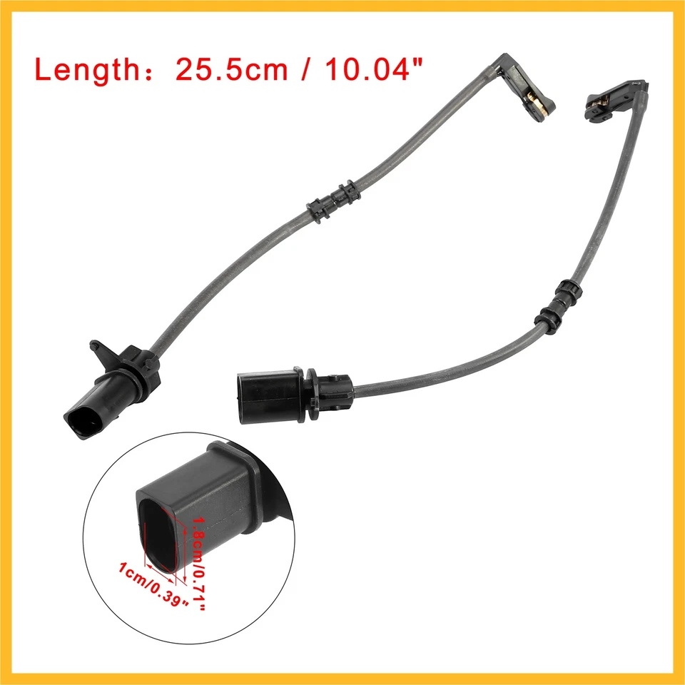 Sensor de desgaste de pastillas de freno traseras de coche 4H0615121H 2 piezas para Audi A6 Quattro Foto 4 de 4