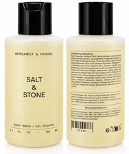 SALT STONE Bergamot Hinoki Body Wash 3.4 oz 100ml Travel Size