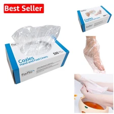 Professional Clear Paraffin Wax Liners - 500 Count for Hands and Feet Care