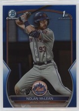 2023 Bowman Draft Chrome Blue Refractor /150 Nolan McLean #BDC-96 0us5