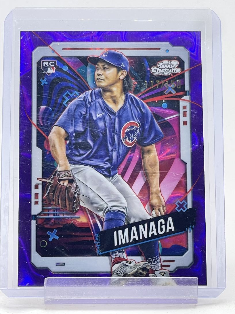 SHOTA IMANAGA 2024 TOPPS COSMIC CHROME ROOKIE PURPLE NEBULA RC /150 Q5700