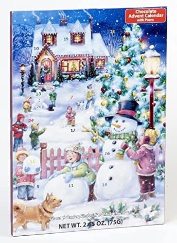 Snowman Celebration Chocolate Advent Calendar (Countdown to Christmas),2.65 OZ - Image 4 of 4
