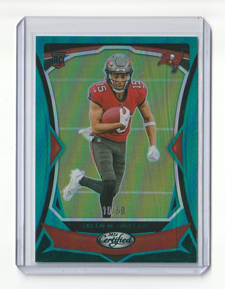 2024 Panini Certified #167 Jalen McMillan RC Teal Mirror 19/50 Buccaneers ROOKIE
