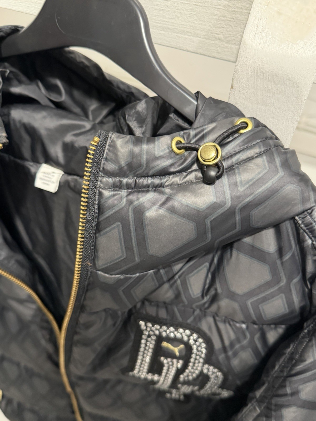 Puma x Dapper Dan Reversible Bomber PufferDown Jacket image 6