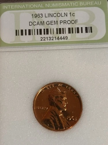 1963 Choice / Gem Proof Lincoln Wheat Cent EYE CANDY Blazing Red Beauty #210 ~ 2