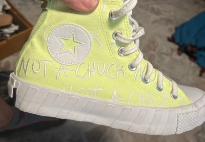 Converse  Not A Chuck  UNT1TL3D Hi Volt Yellow Glow Kid s Size 6