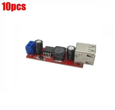 10Pcs Dual Usb Output Step Down Usb 9V/12V/24V/36V To 5V 3A Dc-Dc Power Modul hp