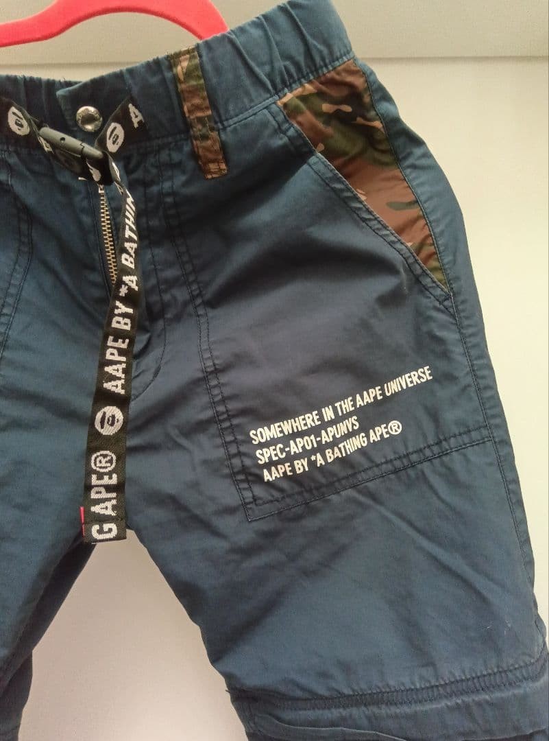 AAPE BY A BATHING APE Climbing Pants 2way Logo Belt S BA0226221 thumbnail 2