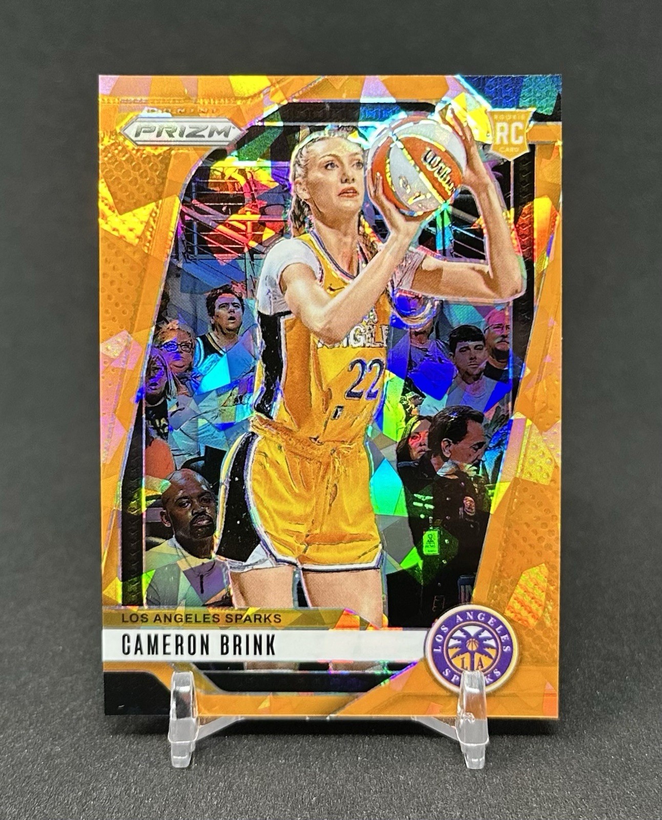 2024 Panini Prizm WNBA Cameron Brink #127 Rookie RC Orange Cracked Ice Prizm