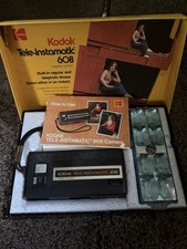 Kodak Tele-Instamatic 608 Vintage Camera Untested Complete With Original Box