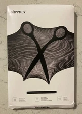 NEW Sheertex Control Top Sheer Rip Resist Shaper Black Medium PH-YSHEER0-M-BLK