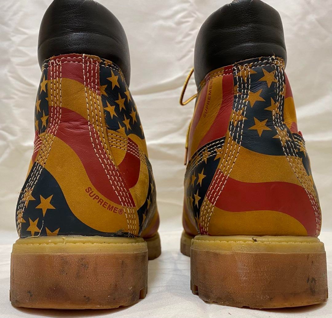 Supreme Timberland Stars Stripes Premium Waterproof Boot US9 From
