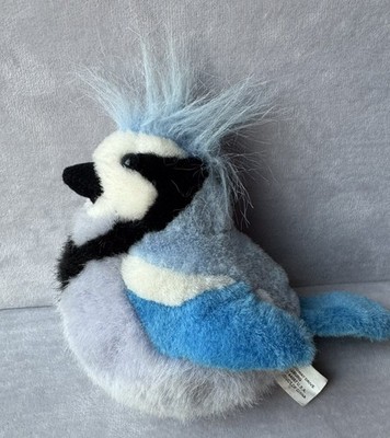 Wild Republic 2001 Blue Jay Bird Realistic Stuffed Animal Plush NO Sound