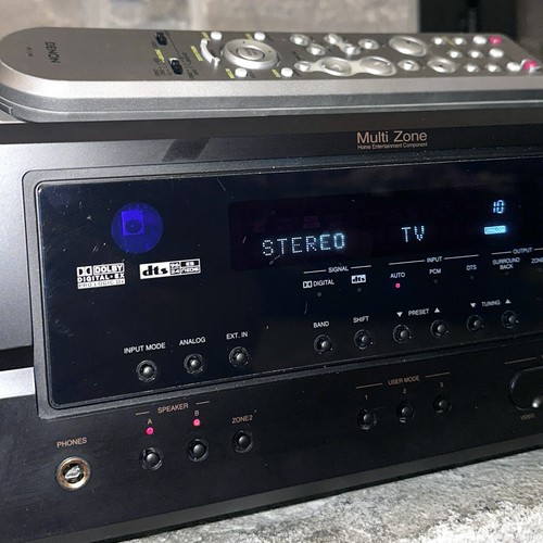 Tested Denon AVR-1707 Multi-Zone 7.1 Ch Home Theater Stereo Receiver Bundle - Picture 4 of 10