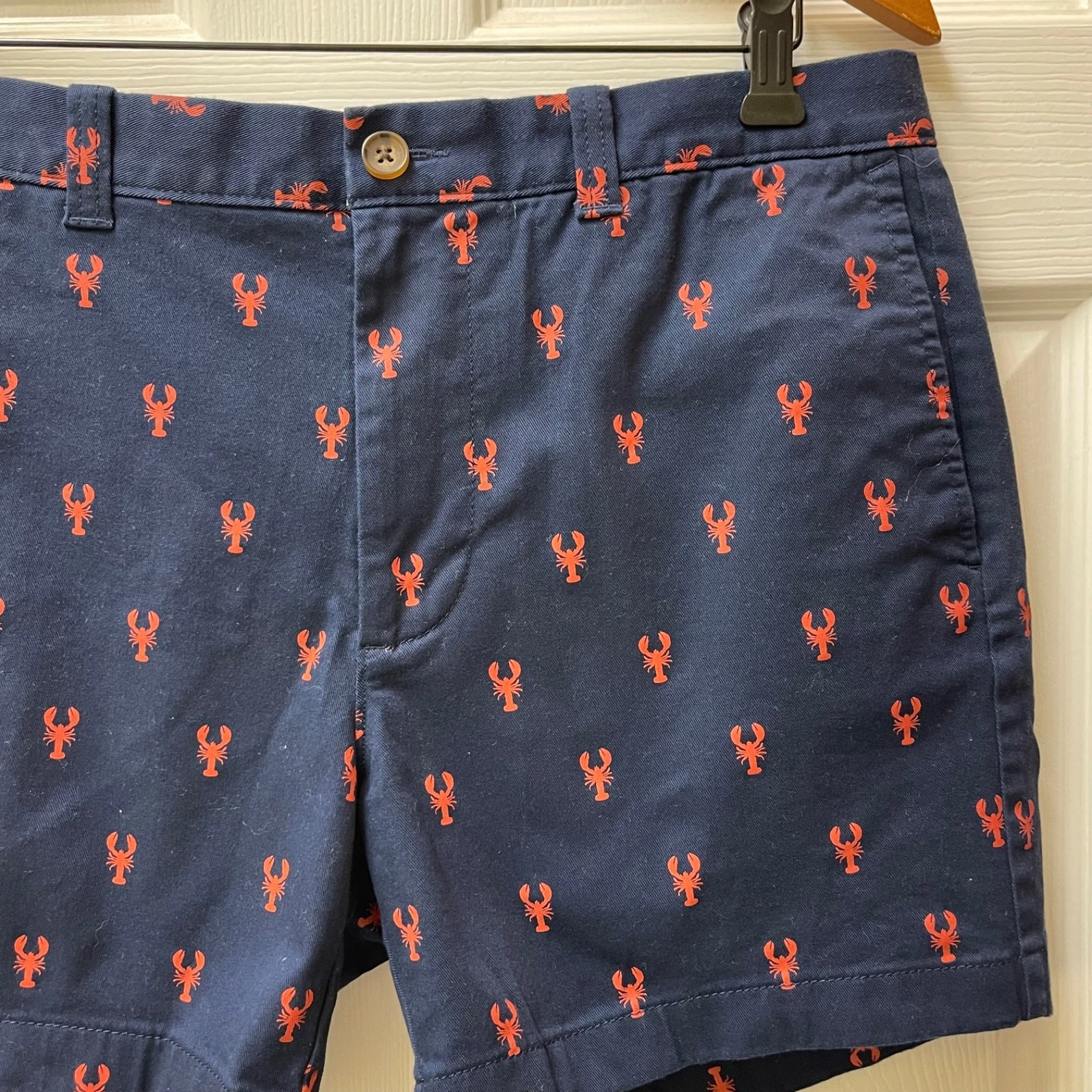 J.Crew Mercantile Men's Sz 33 Navy Flex Shorts 5" Inseam Lobster Print NWOT
Opens in a new window or