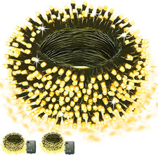 2-Pack 33FT 100 LED Battery Fairy Lights Warm White Indoor Outdoor