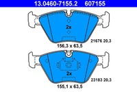 ATE 13.0460-7155.2 BremsbeläGe Satz Scheibenbremse FüR BMW MG