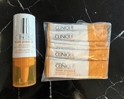 CLINIQUE Fresh Pressed 7-Day System Pure Vitamin C 10% + Powder Cleanser SEALED