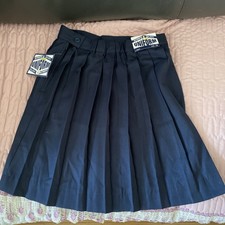 Authentic Galaxy School Uniform Pleated Skirt NAVY BLUE Girls Sz 10 NWT
