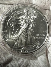U.S. Mint 2009 1oz .999 Silver American Eagle $1 Coin Business Strike Uncert