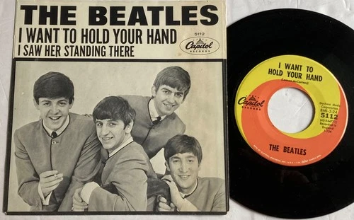 Beatles NM 1964 I WANT TO HOLD YOUR HAND Unplayed Look Capitol 45 Picture sleeve