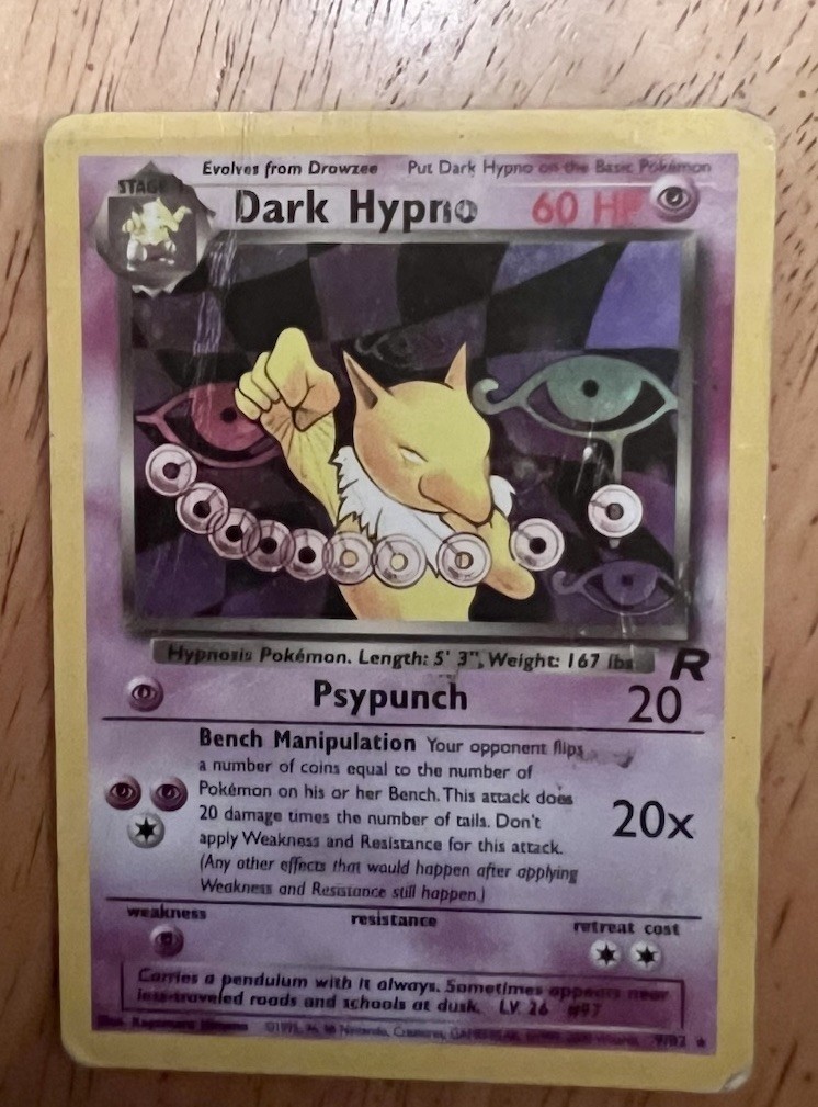 Dark Hypno 9/82 Team Rocket Holo Pokemon TCG Card HP