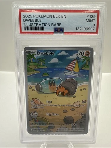 Pokemon Dwebble 129/086 Sv: Black Bolt Holo PSA 9