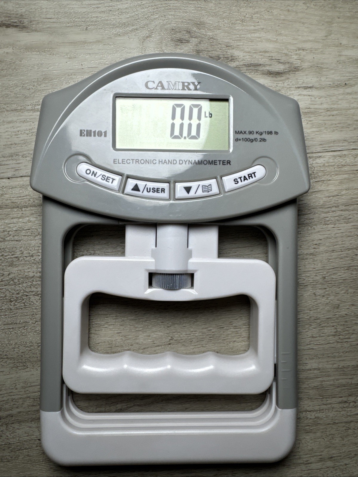 CAMRY Digital Hand Dynamometer Grip Strength Measurement Meter 198 Lbs./90 Kgs