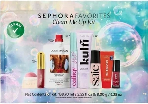 Sephora Favorites Clean Me Up Kit Makeup Value Set 8 Pcs $172 Value 2026 Sealed