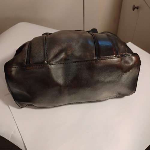 NUMERO 10 Leather Boston Distressed Bag Handmade in Italy - Picture 10 of 20