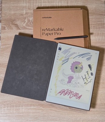 reMarkable Paper Pro 11.8'' E-Ink Color Tablet w/Marker Plus & Folio BOXED *MINT*