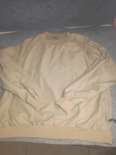 Nike Golf Pullover Windshirt Crewneck Beige Tan Men’s XL Lightweight