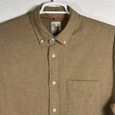 Relwen Flyweight Flannel Shirt Yarn-dyed Dark Honey Twill Gorpcore Huckberry XL