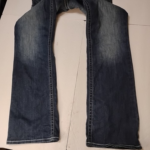 Ariat Jeans 34x35 uomo denim blu punto frusta stivaletto vita media taglio rodeo - Foto 5 di 13