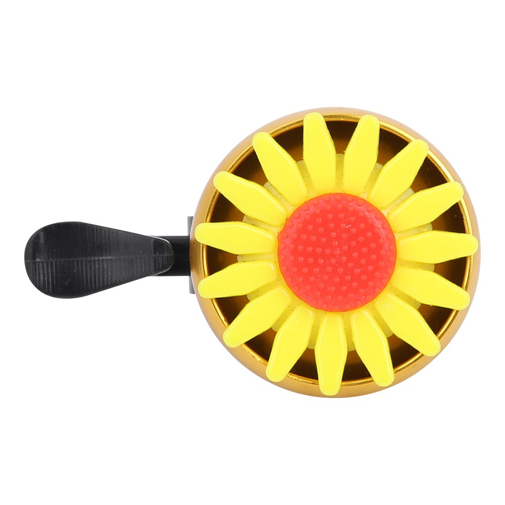 Cute Ultralight Bicycle Bell Clear Sound Flower Decor For Kids Red