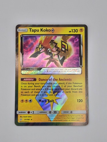 Tapu Koko Prism Star 51/181 Sm-Team Up Holo