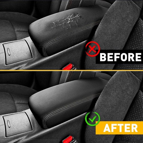 For 2009-2014 Nissan Maxima Leather Center Armrest Console Lid Cover Black Skin - Picture 6 of 10