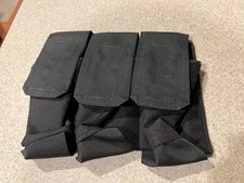 Elite Survival Systems Hook & Loop (Hook Back) Magazine Pouch Black for 6 Mags