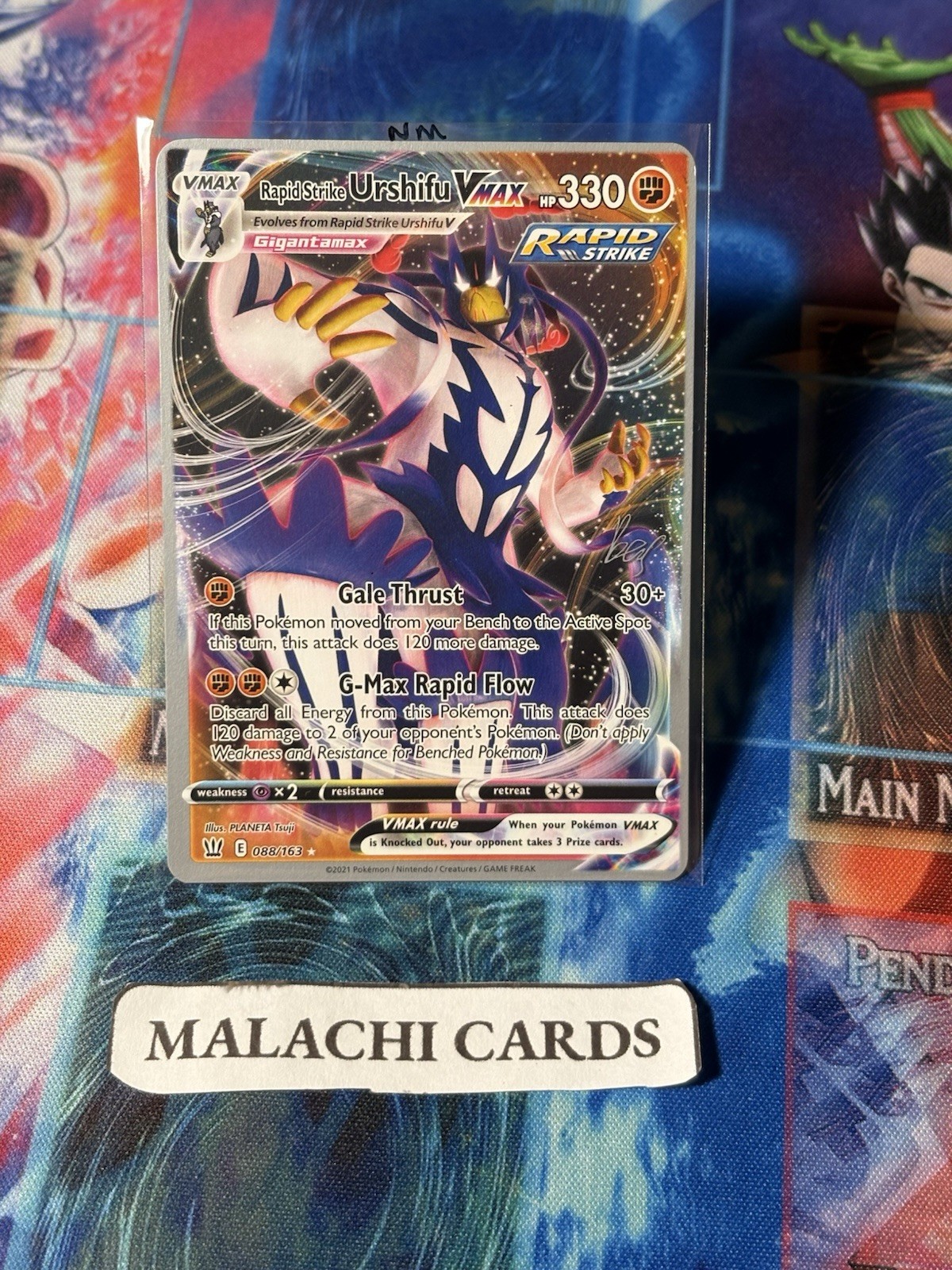 Pokemon x1 Rapid Strike Urshifu VMAX - 2022 (Ultra Rare 088/163) (Near Mint!)