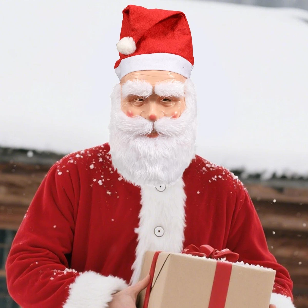 JOYIN 2 Cappelli Di Natale Babbo Natale Ed Elfo Pantaloni Per Divertenti E Festivi Cappello Per Feste Di Natale, Decorazioni Natalizie, Rosso E Verde