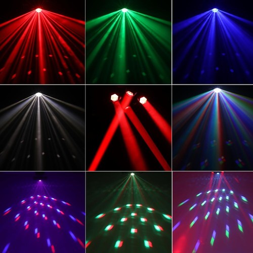 Luces de DJ de cabeza móvil con bola de discoteca - 100 W - Activación de sonido y DMX - NUEVAS EN CAJA - Imagen 2 de 7